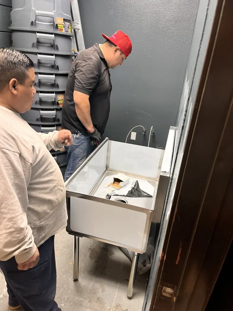 Commercial plumbing and sink installation in Northbrook