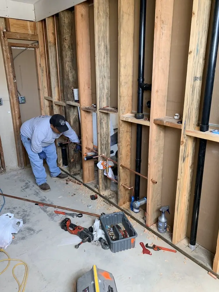 Commercial rough-in plumbing for Water Heater Replacement in Northbrook